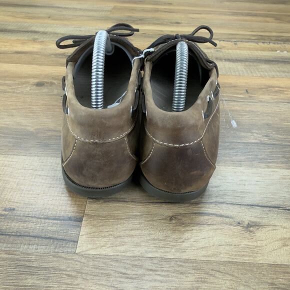 LL Bean Size 8 D Signature Brown Boat Shoes Loafers Moccasins Mens